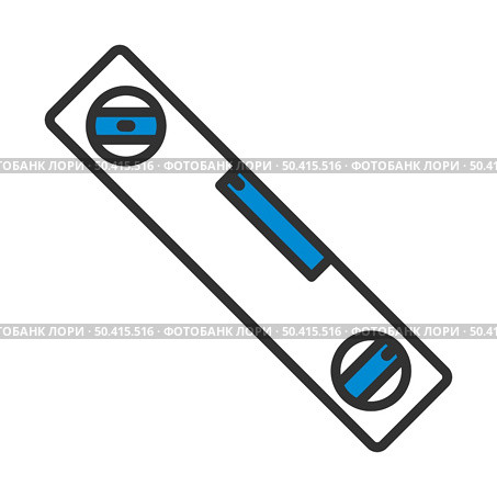 Icon Of Construction Level. Editable Bold Outline With Color Fill Design. Vector Illustration. Стоковая иллюстрация, агентство Ingram Publishing / Фотобанк Лори