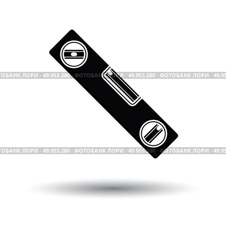 Icon of construction level . White background with shadow design. Vector illustration. Стоковое фото, агентство Ingram Publishing / Фотобанк Лори