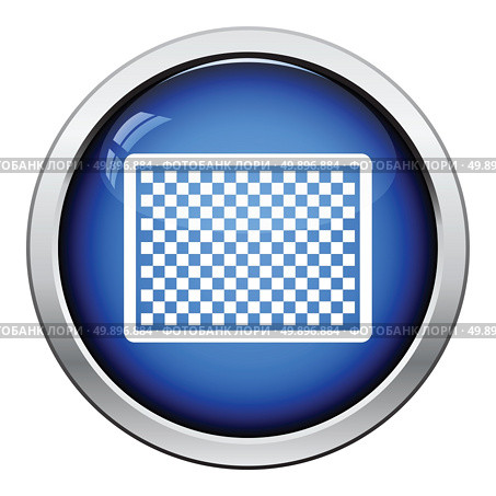 Icon of photo camera sensor. Glossy button design. Vector illustration. Стоковая иллюстрация, агентство Ingram Publishing / Фотобанк Лори