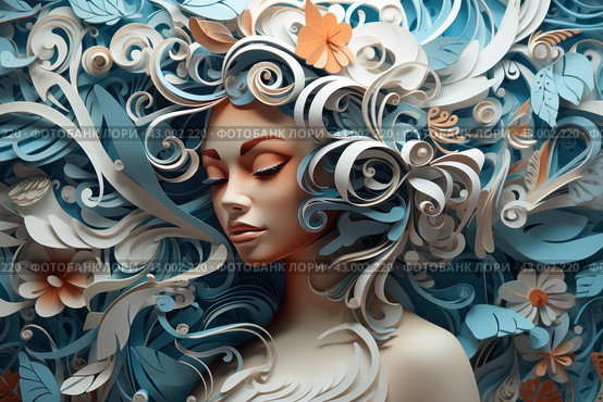 Imaginative Paper art style. Generate Ai. Стоковое AI-изображение, AI-художник Иван Рябоконь / Фотобанк Лори
