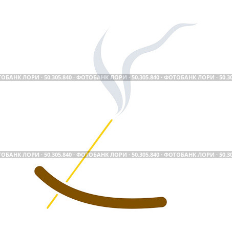Incense Sticks Icon. Flat Color Design. Vector Illustration. Стоковая иллюстрация, агентство Ingram Publishing / Фотобанк Лори