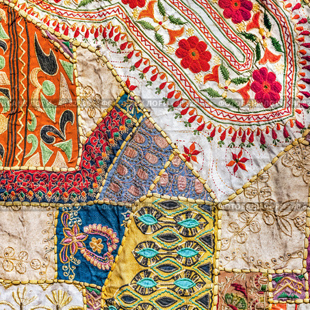 Indian patchwork carpet (2012 год). Стоковое фото, фотограф photoff / Фотобанк Лори