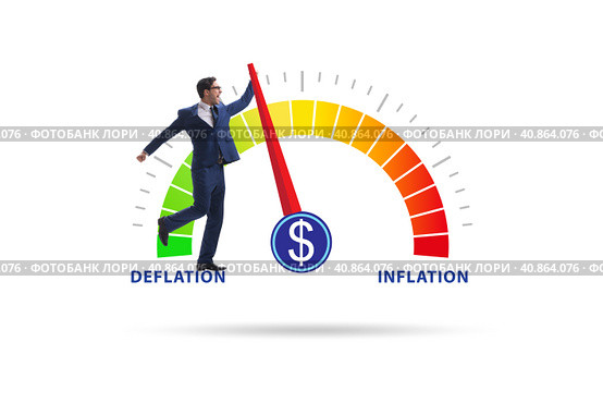 Inflation and deflation business concept. Стоковое фото, фотограф Elnur / Фотобанк Лори