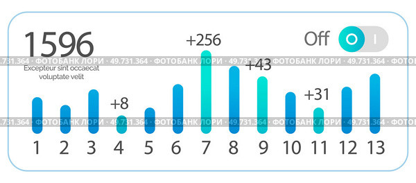 Infographic dashboard. Admin panel. Vector illustrarion The graphic elements enhanced visual appeal interface design The business relied on data-driven insights for decision-making The template. Infographic dashboard. The datum played crucial role in analysis. The diagram visually explained process flow. Стоковая иллюстрация, агентство Ingram Publishing / Фотобанк Лори