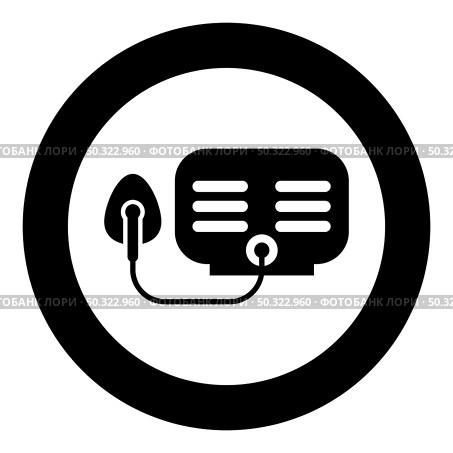 Inhaler Nebulizer Medical aerosol equipment icon in circle round black color vector illustration solid outline style simple image. Inhaler Nebulizer Medical aerosol equipment icon in circle round black color vector illustration solid outline style image. Стоковая иллюстрация, агентство Ingram Publishing / Фотобанк Лори