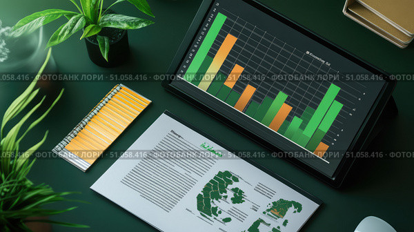 insights elevating financial report ai generated. Стоковое AI-изображение, AI-художник Vectorwin / Фотобанк Лори
