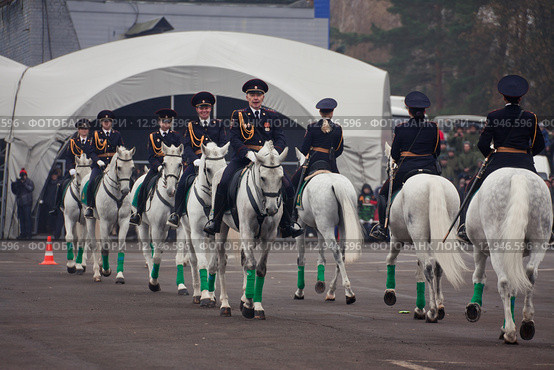 Interpolitex-2015. Конная полиция. Редакционное фото, фотограф Julia Shepeleva / Фотобанк Лори