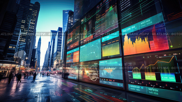 investing market data ai generated. Стоковое AI-изображение, AI-художник Vectorwin / Фотобанк Лори