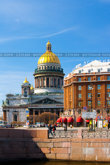 Исаакиевский собор. Санкт-Петербург (2011 год). Редакционное фото, фотограф Алексей Ширманов / Фотобанк Лори