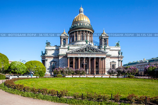 Исаакиевский собор. Санкт-Петербург (2020 год). Стоковое фото, фотограф Сергей Афанасьев / Фотобанк Лори