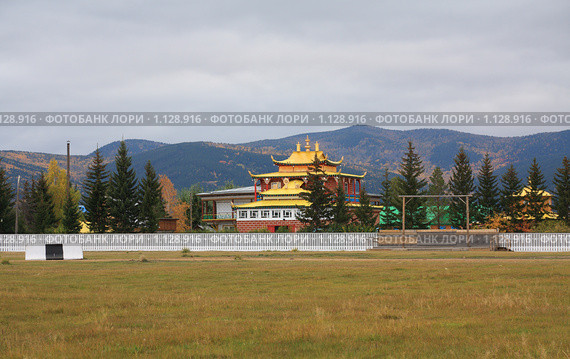 Иволгинский дацан (2009 год). Стоковое фото, фотограф Кирилл Трифонов / Фотобанк Лори