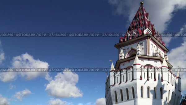 Измайловский кремль (Кремль в Измайлово), Москва, Россия - один из самых ярких и интересных городских достопримечательностей, включая музеи, рестораны, ярмарки и рынки и многие другие достопримечательности (2017 год). Редакционное видео, видеограф Владимир Журавлев / Фотобанк Лори
