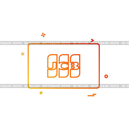 JCB card icon design vector. Стоковая иллюстрация, агентство Ingram Publishing / Фотобанк Лори