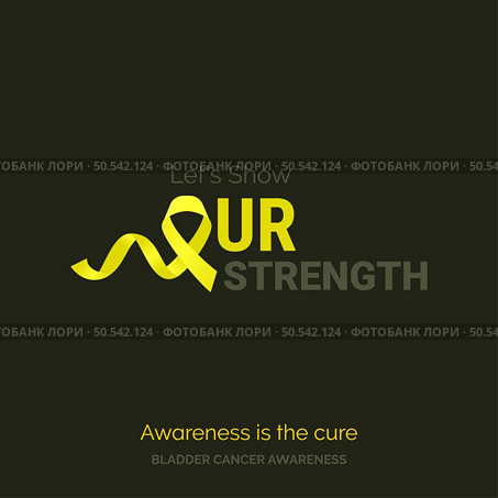 Join Forces. Save Lives Bladder Cancer Awareness Design. Стоковая иллюстрация, агентство Ingram Publishing / Фотобанк Лори