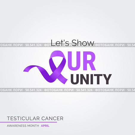 Join the Creative Fight. Testicular Health Awareness. Стоковая иллюстрация, агентство Ingram Publishing / Фотобанк Лори
