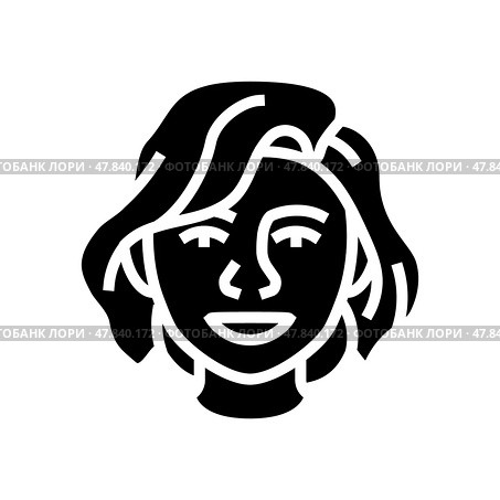joy woman expression glyph icon vector illustration. Стоковая иллюстрация, иллюстратор Vectorwin / Фотобанк Лори