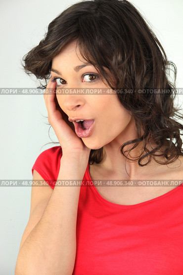 joyful and surprised teenage girl. Стоковое фото, агентство Ingram Publishing / Фотобанк Лори