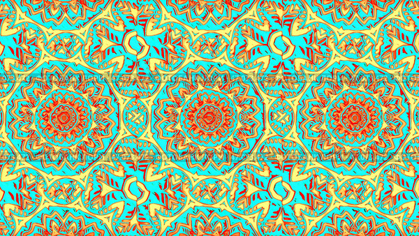 Kaleidoscope sequence with mandala patterns. Стоковая иллюстрация, иллюстратор David Kashakhi / Фотобанк Лори