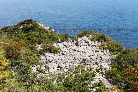 Каменный обвал (2024 год). Стоковое фото, фотограф Валерий Гаврилюк / Фотобанк Лори