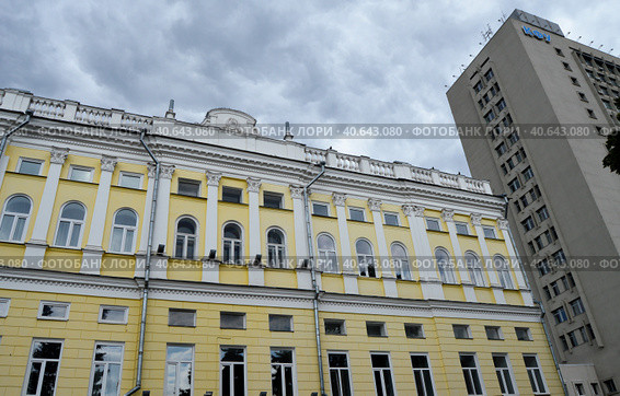Казань. Улица Лобачевского.  Российская академия наук. Kazan. Lobachevsky street. (2023 год). Редакционное фото, фотограф Светлана Федорова / Фотобанк Лори