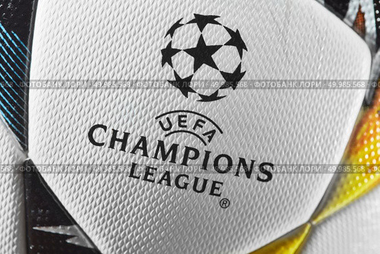 Kiev, Ukraine - February 22, 2018: close-up first Ukrainian final ball for the Champions League, during UEFA Champions League game at NSC Olimpiyskyi stadium on May 26, 2018 in Kiev, Ukraine,. Kiev, Ukraine - February 22, 2018: Official UEFA Champions League 2018 season ball (Adidas Final Kiev) Редакционное фото, агентство Ingram Publishing / Фотобанк Лори