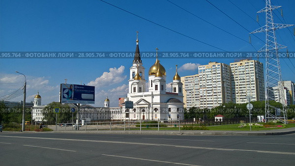 Кирилло-Мефодиевский собор.Самара. (2017 год). Редакционное фото, фотограф Кургузкин Константин Владимирович / Фотобанк Лори