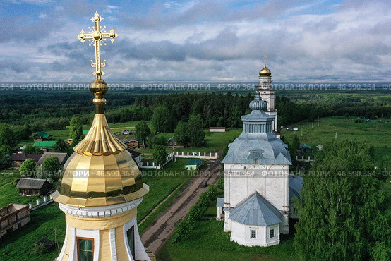 Кировская область. Вид на Николо-Великорецкий монастырь. Стоковое фото, фотограф Александр Рюмин / ТАСС / Фотобанк Лори
