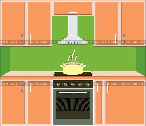 Kitchen furniture. Стоковая иллюстрация, агентство Ingram Publishing / Фотобанк Лори