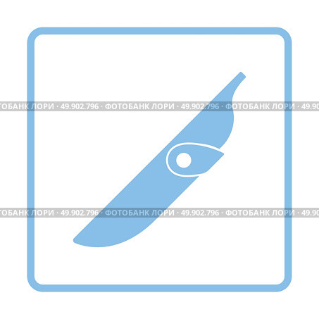 Knife scabbard icon. Blue frame design. Vector illustration. Стоковая иллюстрация, агентство Ingram Publishing / Фотобанк Лори