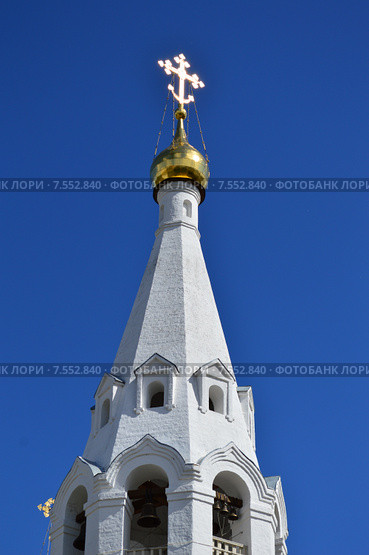 Колокольня Георгиевской церкви в Дедовске Московской области (2015 год). Стоковое фото, фотограф lana1501 / Фотобанк Лори