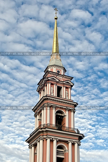 Колокольня Кресто-Воздвиженского собора Санкт-Петербурга. Стоковое фото, фотограф Николай Белавин / Фотобанк Лори