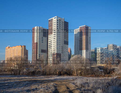 Коммунарка, ТиНАО. Новостройки в Новой Москве, жилой комплекс "Эдальго" (2014 год). Редакционное фото, фотограф Алексей Голубович / Фотобанк Лори