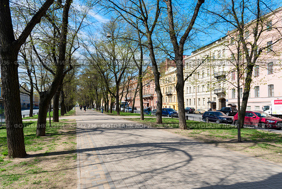 Конногвардейский бульвар. Санкт-Петербург (2017 год). Редакционное фото, фотограф Александр Щепин / Фотобанк Лори