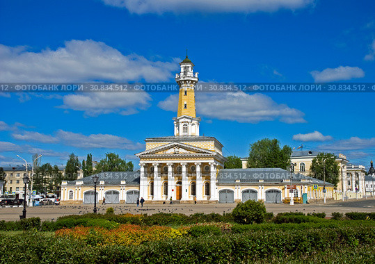 Кострома, Сусанинская площадь (2019 год). Редакционное фото, фотограф Инна Грязнова / Фотобанк Лори