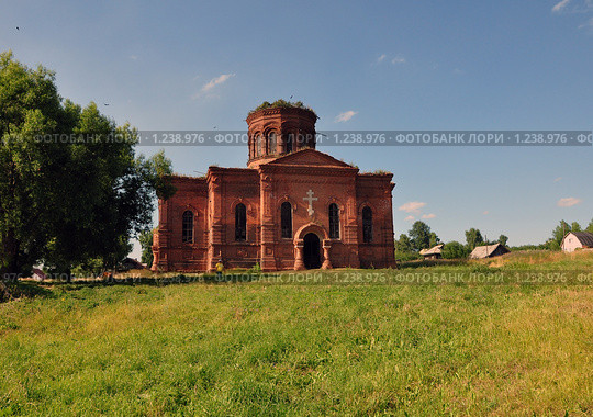 Костромская  область,Сидоровское. Храм. (2008 год). Стоковое фото, фотограф Лада Иванова / Фотобанк Лори