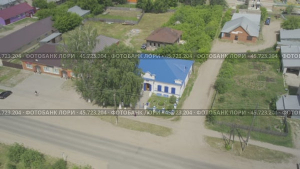 Краеведческий музей в Кильмези (Кировская область) - съемка с дрона в 2024 году. Стоковое видео, видеограф Владислав Самошкин / Фотобанк Лори