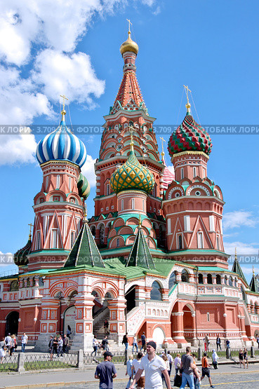 Красная площадь. Храм Василия Блаженного (2012 год). Редакционное фото, фотограф Илюхина Наталья / Фотобанк Лори