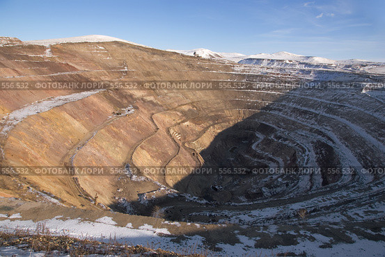 Краснокаменск. Выработанный урановый рудник Тулукуйский (2008 год). Стоковое фото, фотограф Julia Nelson / Фотобанк Лори