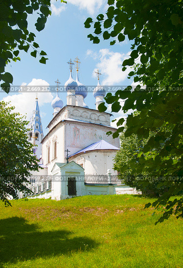 Крестовоздвиженская церковь. Палех. Ивановская область (2011 год). Стоковое фото, фотограф Румянцева Наталия / Фотобанк Лори