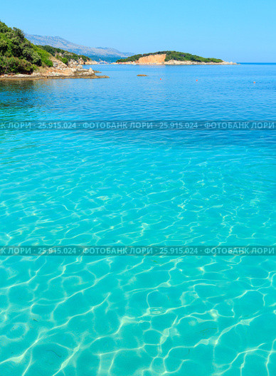 Ksamil beach, Albania. Стоковое фото, фотограф Юрий Брыкайло / Фотобанк Лори