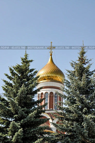 Купол Храма Дмитрия Донского. Город Нижний Тагил (2016 год). Стоковое фото, фотограф Александр Тараканов / Фотобанк Лори