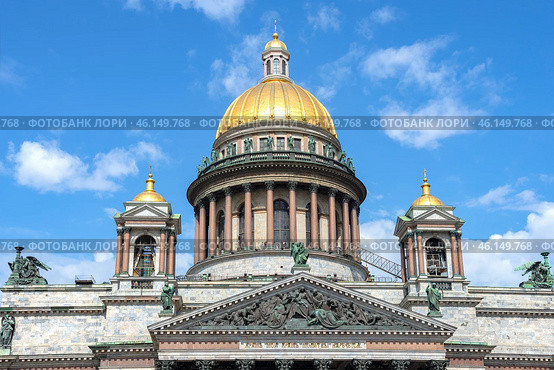 Купол и смотровая площадка Исаакиевского собора. Санкт-Петербург (2023 год). Редакционное фото, фотограф Анна Карасева / Фотобанк Лори