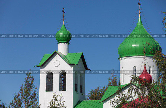 Купола Сергиевской церкви (2012 год). Стоковое фото, фотограф Александр Белов / Фотобанк Лори