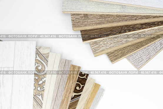 Laminate and linoleum. Choice between. Comparison of floor coverings. Стоковое фото, фотограф Алексей Круковский / Фотобанк Лори