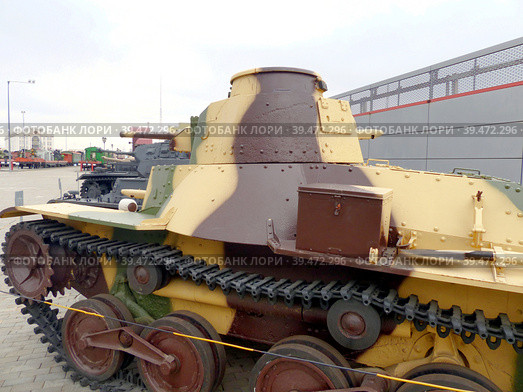 Легкий танк Ha-Go 95 обр. 1934 г., изготовлено 2348 шт., Япония. Боевое применение во Второй мировой войне и Третьей гражданской войне в Китае. Музей военной техники. Верхняя Пышма, Россия, октябрь 2022. Редакционное фото, фотограф Сергей Елизарьев / Фотобанк Лори