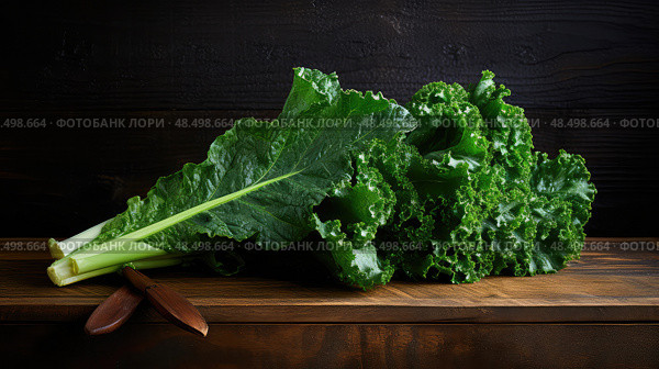 lettuce salad greens ai generated. Стоковое AI-изображение, AI-художник Vectorwin / Фотобанк Лори