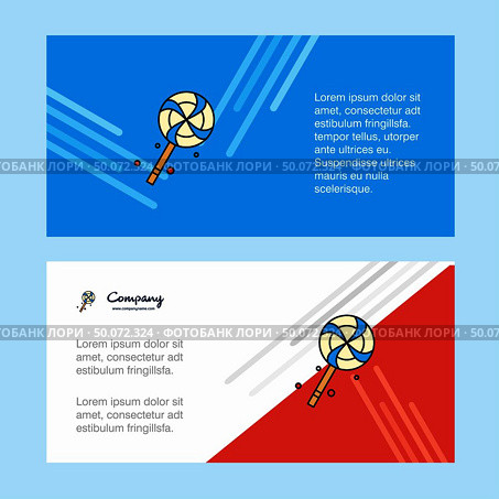 Lollypop abstract corporate business banner template, horizontal advertising business banner. Стоковая иллюстрация, агентство Ingram Publishing / Фотобанк Лори
