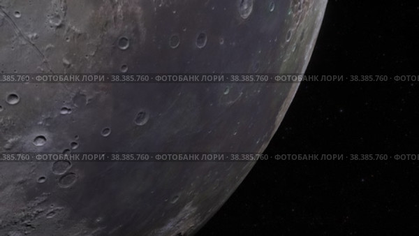 Лунный Океан Бурь - Луна, Космос. Поверхность Луны. Стоковая анимация, аниматор Max Konnov / Фотобанк Лори