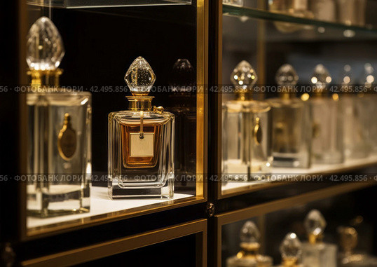 Luxury perfume shop glasses. Generate Ai. Стоковое AI-изображение, AI-художник Иван Рябоконь / Фотобанк Лори