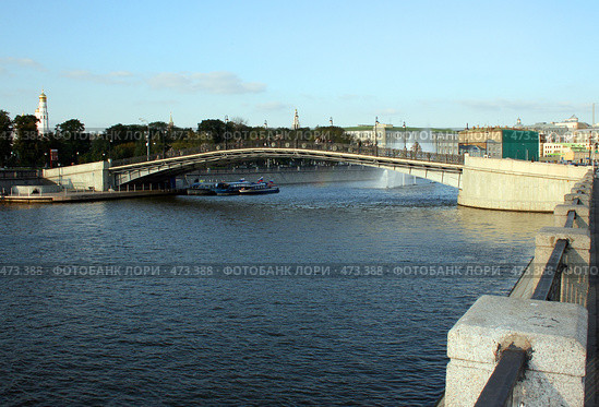 Лужков мост (2008 год). Стоковое фото, фотограф Anna / Фотобанк Лори